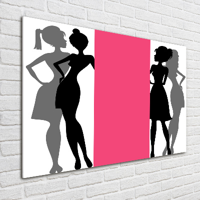 Quadro in vetro Silhouette femminili