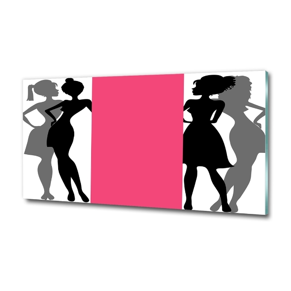 Quadro in vetro Silhouette femminili