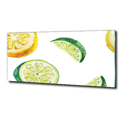 Quadro su vetro Limone e lime