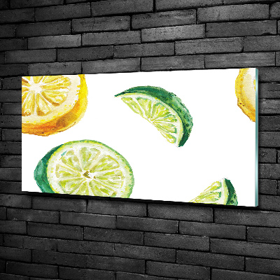 Quadro su vetro Limone e lime