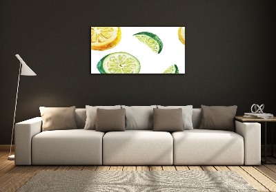 Quadro su vetro Limone e lime