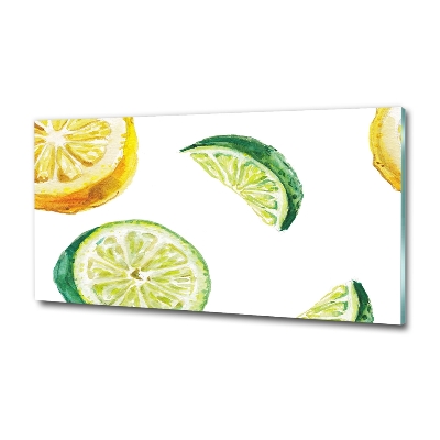Quadro su vetro Limone e lime