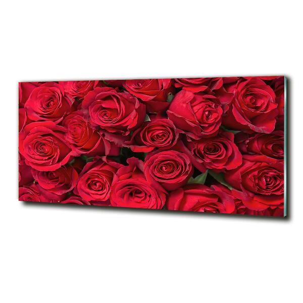 Quadro su vetro Rose rosse