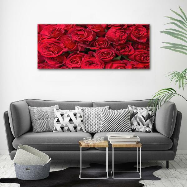 Quadro su vetro Rose rosse