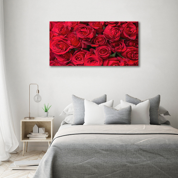 Quadro su vetro Rose rosse