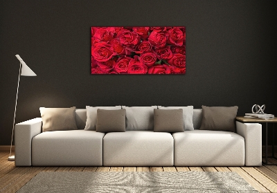 Quadro su vetro Rose rosse