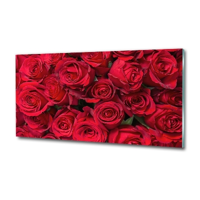 Quadro su vetro Rose rosse