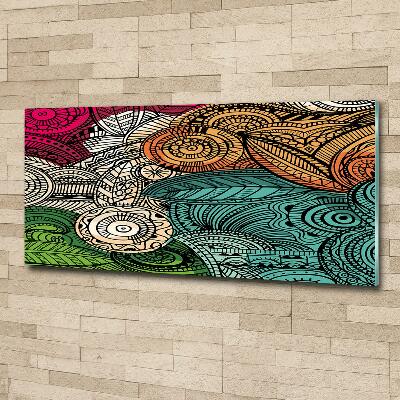 Quadro in verde Piume astratte