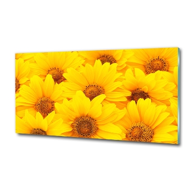 Quadro in vetro Girasoli
