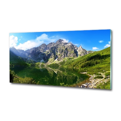 Quadro in verde L'occhio del mare dei Monti Tatra