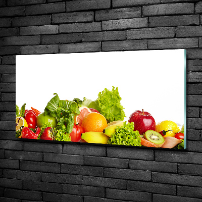 Quadro vetro Frutta e verdura