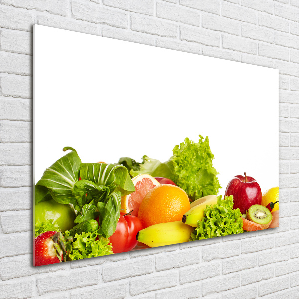 Quadro vetro Frutta e verdura