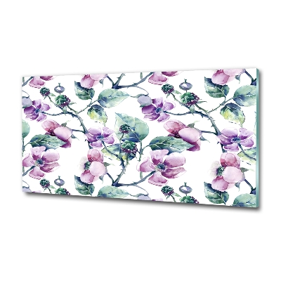 Quadro in vetro Fiori di mora