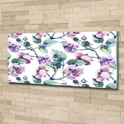 Quadro in vetro Fiori di mora