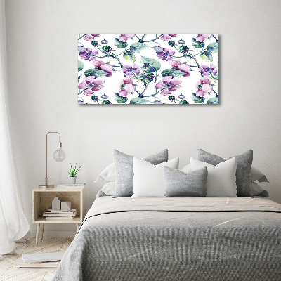 Quadro in vetro Fiori di mora