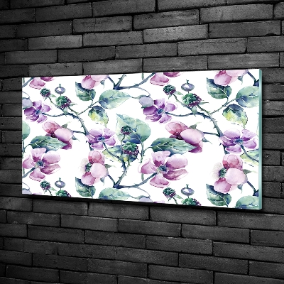 Quadro in vetro Fiori di mora