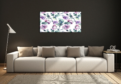 Quadro in vetro Fiori di mora