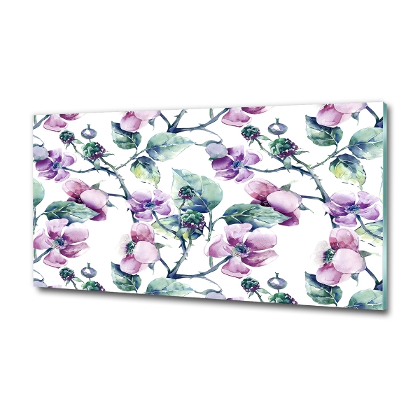 Quadro in vetro Fiori di mora