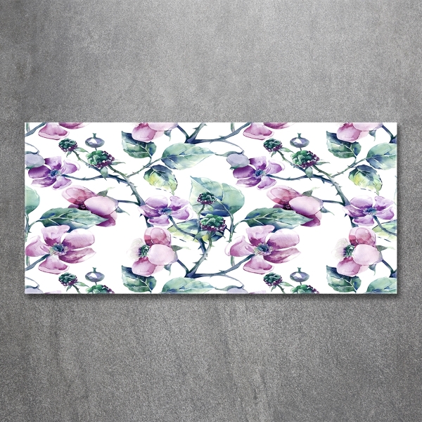 Quadro in vetro Fiori di mora