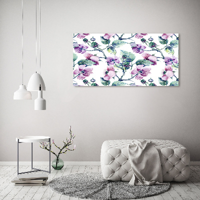 Quadro in vetro Fiori di mora