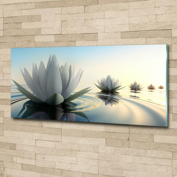 Quadro su vetro Fiore di loto