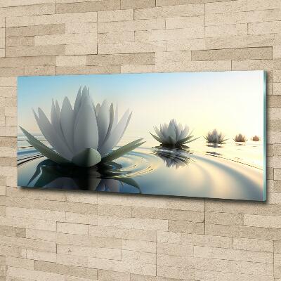 Quadro su vetro Fiore di loto