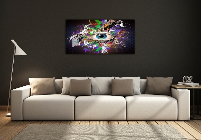 Quadro su vetro Occhio astratto