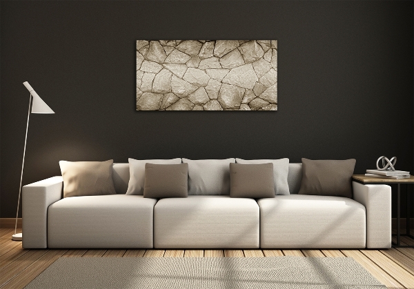 Quadro su vetro Muro di pietra