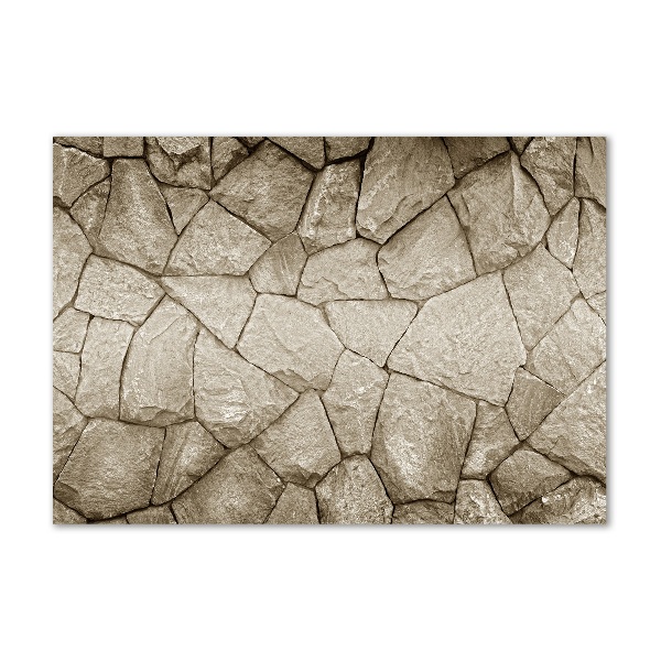 Quadro su vetro Muro di pietra