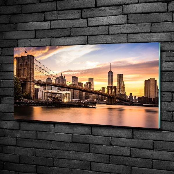 Quadro su vetro Ponte di Brooklyn