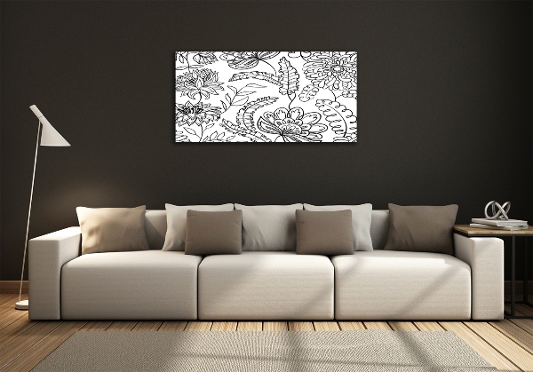 Quadro vetro Motivo floreale