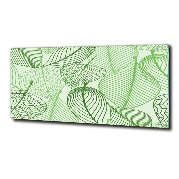 Quadro in verde Motivo a foglie