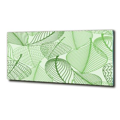 Quadro in verde Motivo a foglie