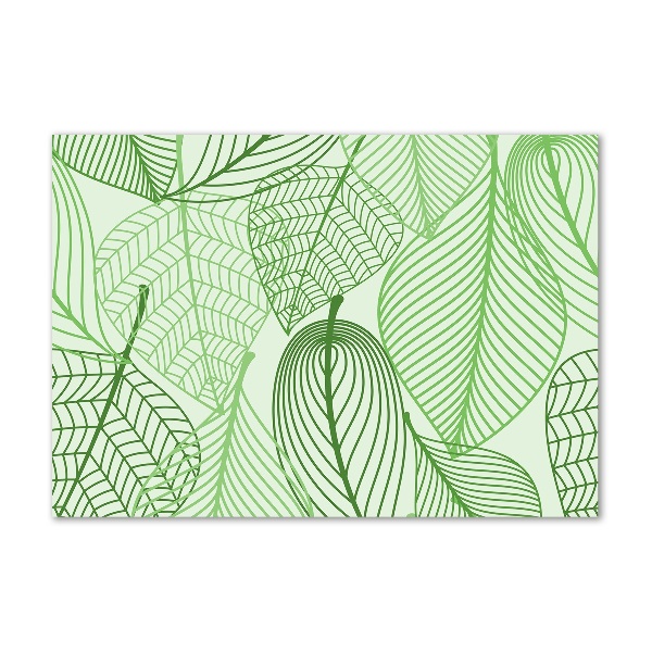 Quadro in verde Motivo a foglie