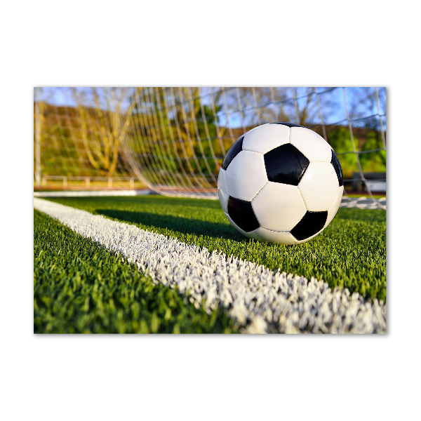 Quadro in verde La palla è in porta