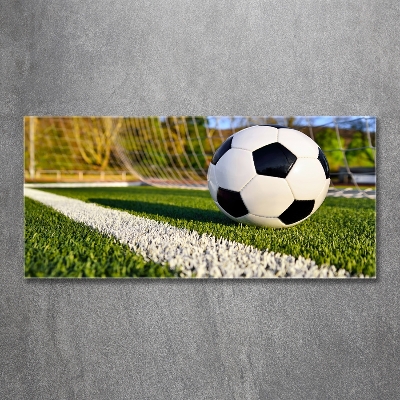 Quadro in verde La palla è in porta