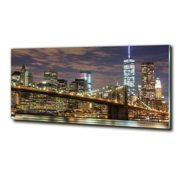 Quadro su vetro Ponte di Brooklyn