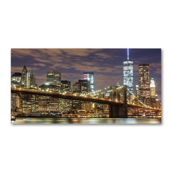 Quadro su vetro Ponte di Brooklyn
