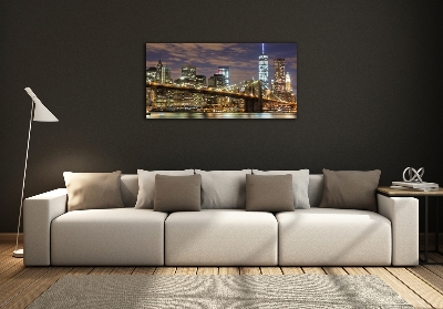 Quadro su vetro Ponte di Brooklyn