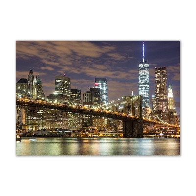 Quadro su vetro Ponte di Brooklyn
