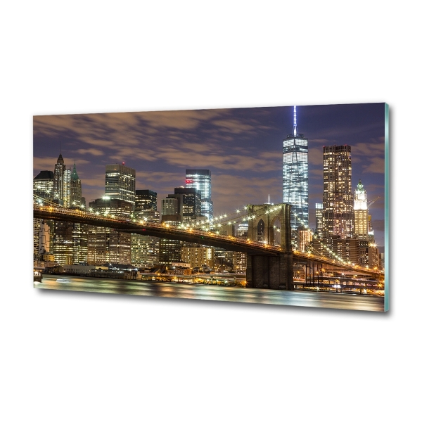 Quadro su vetro Ponte di Brooklyn