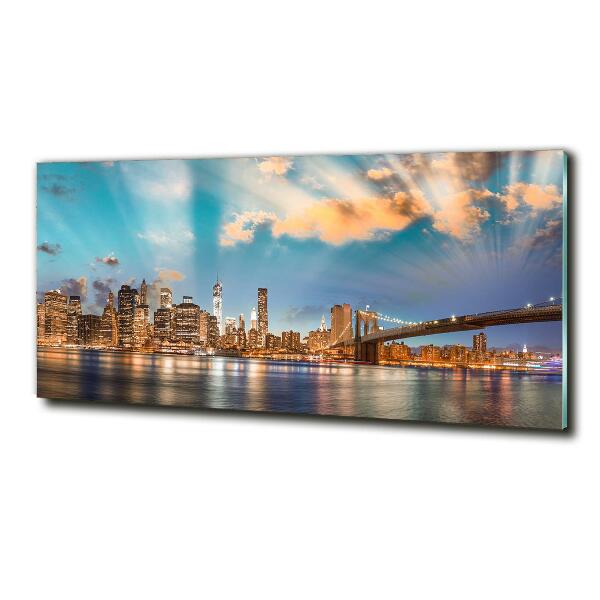 Quadro in verde Ponte di Brooklyn