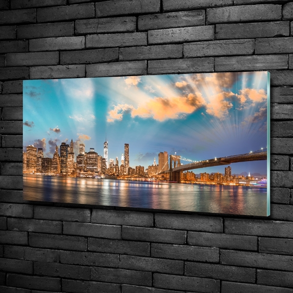 Quadro in verde Ponte di Brooklyn