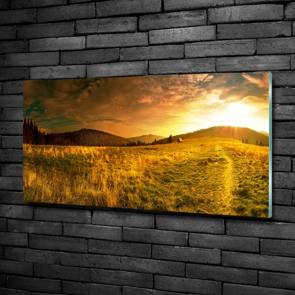 Quadro su vetro Panorama dei Monti Tatra