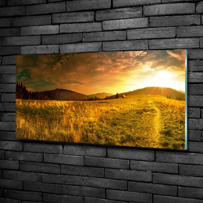 Quadro su vetro Panorama dei Monti Tatra