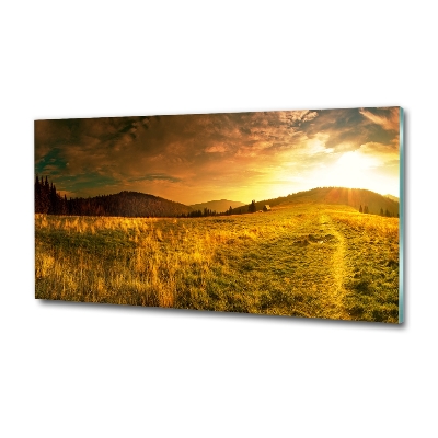 Quadro su vetro Panorama dei Monti Tatra