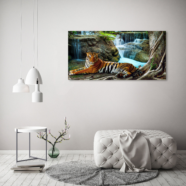Quadro in vetro Cascata della Tigre