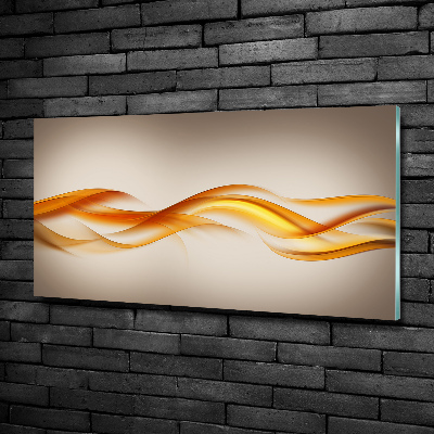 Quadro in verde Onde astratte