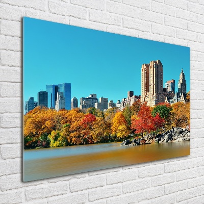 Quadro su vetro New York in autunno