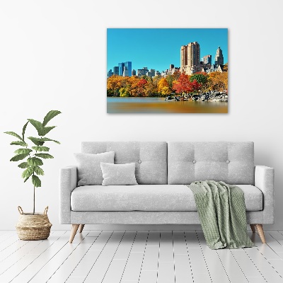 Quadro su vetro New York in autunno